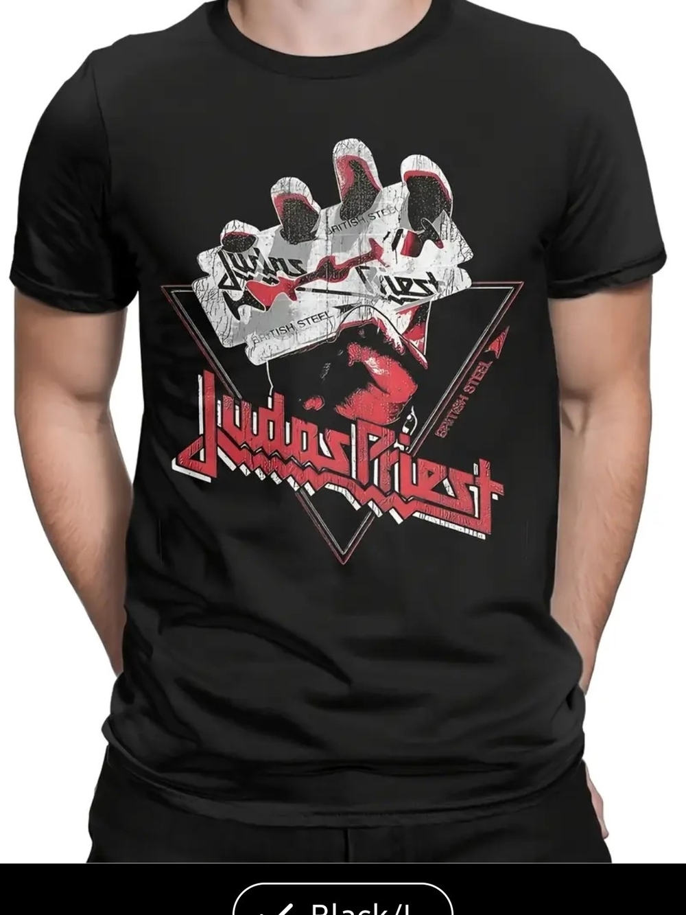 JUDAS PRIEST Black Graphic Logo Tee